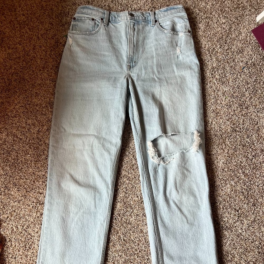 Abercrombie Ultra High Rise 90s Straigt Jeans